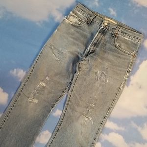 Distressed Levi's 517 jeans for men size 32x34